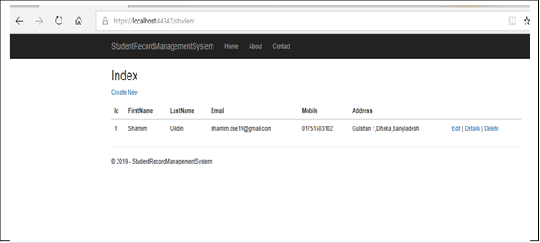 CRUD Operations Using ASP.NET Core And ADO.NET