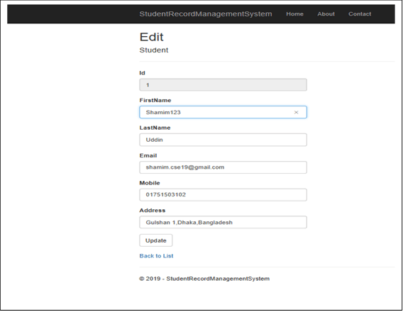 CRUD Operations Using ASP.NET Core And ADO.NET