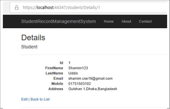 CRUD Operations Using ASP.NET Core And ADO.NET