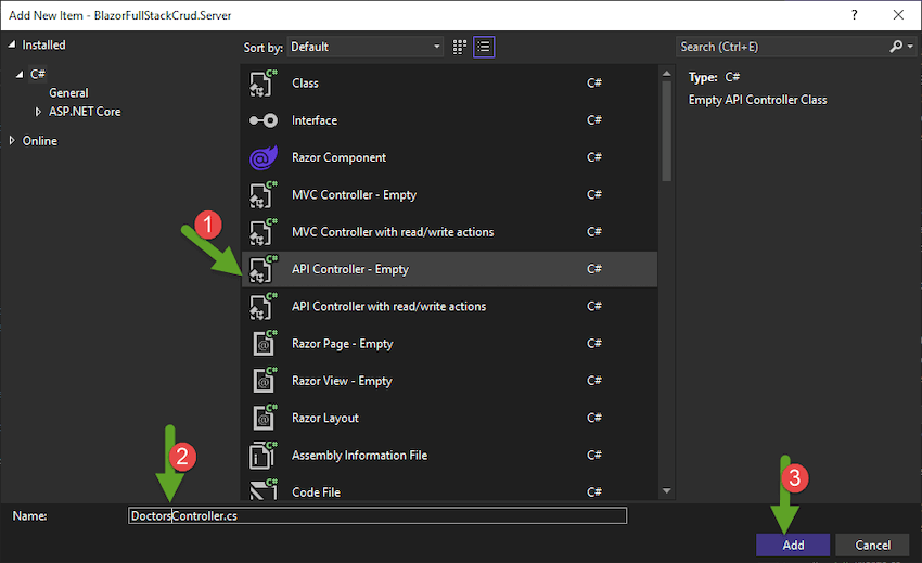 CRUD Operations With Blazor In .NET 6