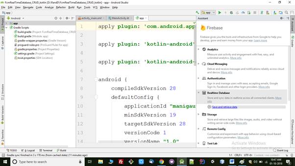 CRUD Operations With FCM Database Using Kotlin
