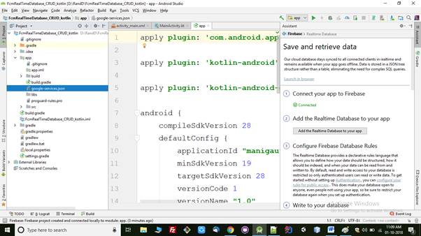 CRUD Operations With FCM Database Using Kotlin