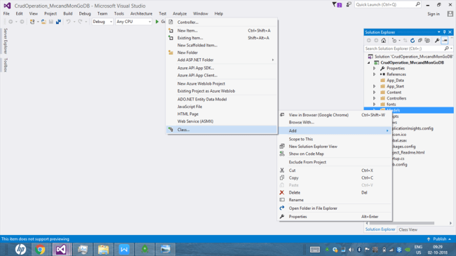 CRUD Operations Using ASP.NET MVC and MongoDB