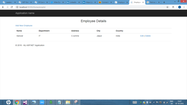 CRUD Operations Using ASP.NET MVC and MongoDB