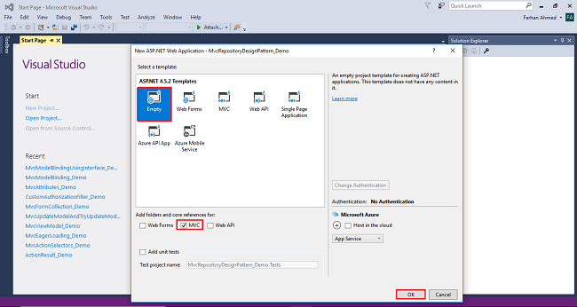 CRUD Operation Using Repository Design Pattern In ASP.NET MVC