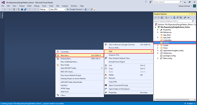 CURD Operation Using Repository Design Pattern In ASP.NET MVC