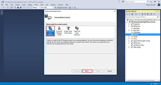 CURD Operation Using Repository Design Pattern In ASP.NET MVC