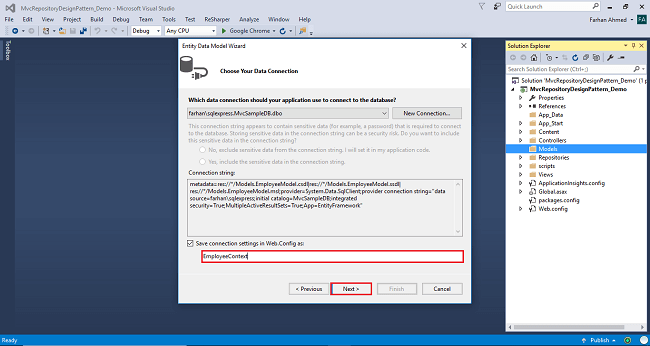 CURD Operation Using Repository Design Pattern In ASP.NET MVC