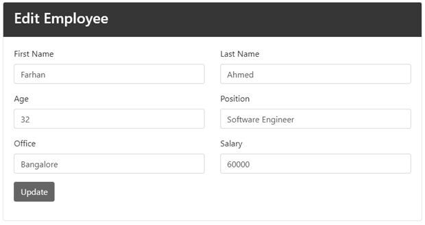 CURD Operation Using Repository Design Pattern In ASP.NET MVC