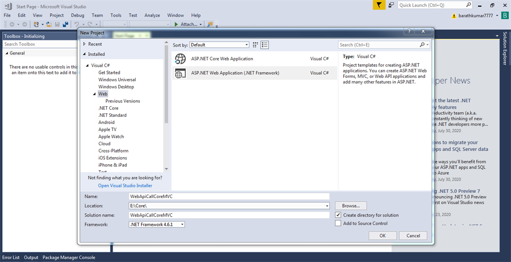 Perform CURD Web API Service Call Function In .Net Core 2.0 And 2.1 MVC (CSHTML)