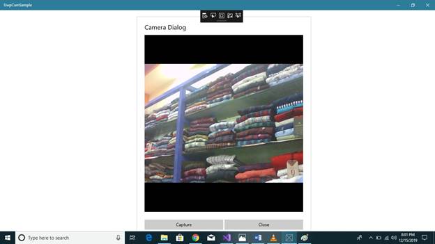 Custom Camera Dialog For Windows Using UWP