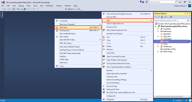 Custom Exception Filter In ASP.NET MVC