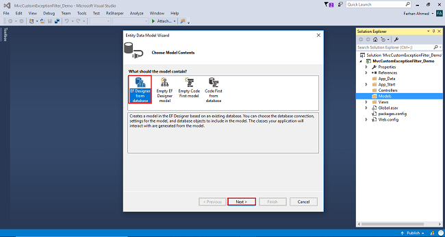 Custom Exception Filter In ASP.NET MVC