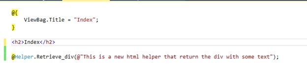 Mvc write custom html helper
