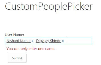 Custom People Picker In SharePoint Online
