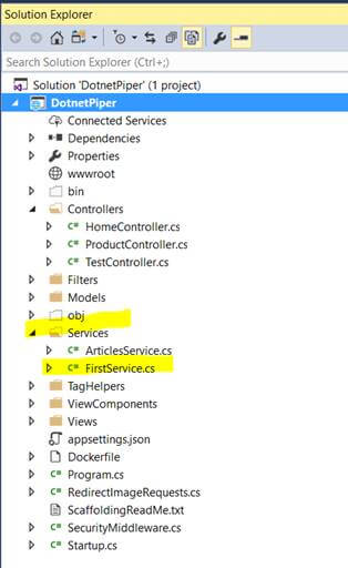 Dependency Injection In .Net Core