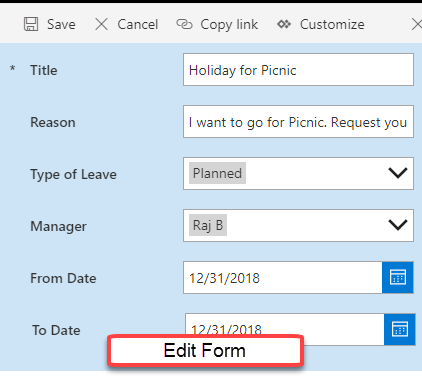 Customize New Form, Edit Form and Display Form in Modern SharePoint Page Using PowerApps
