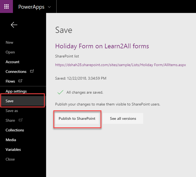 Customize New Form, Edit Form, And Display Form In Modern SharePoint Page Using PowerApps