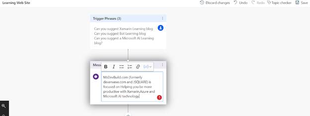 Customize The Bot Conversation Message With Power Virtual Agent