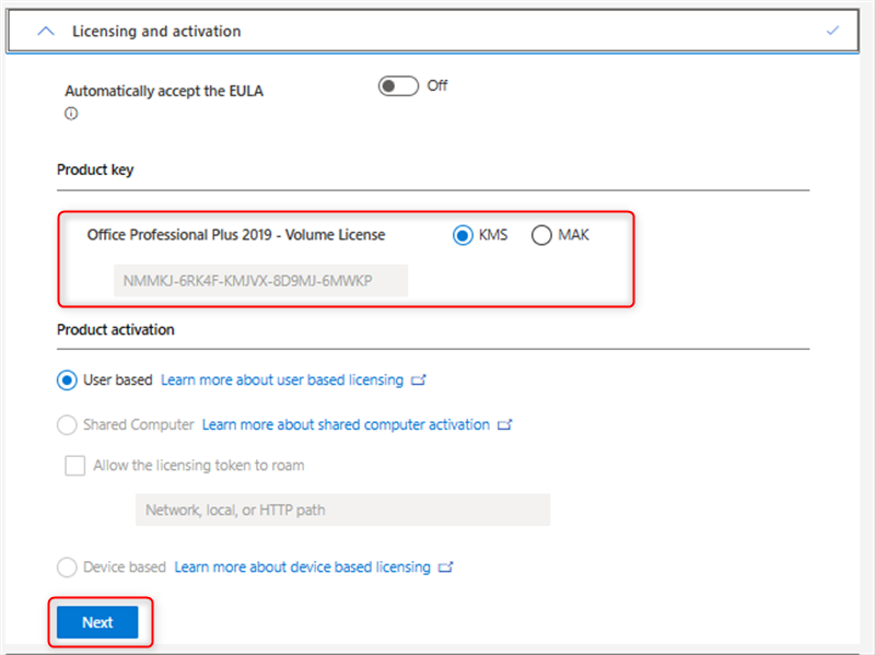 License activation method  
