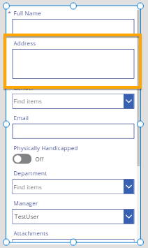 Customize data cards in PowerApps