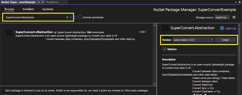 NuGet Package