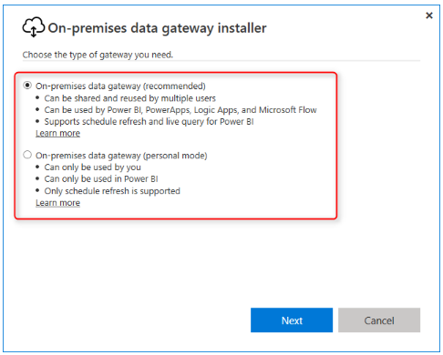 Gateway installation
