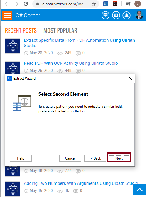 Data Scraping In A Webpage Automation Using UiPath Studio