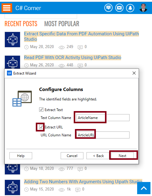 Data Scraping In A Webpage Automation Using UiPath Studio