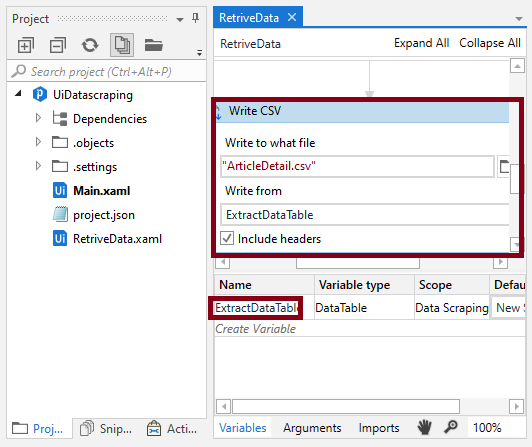 Data Scraping In A Webpage Automation Using UiPath Studio