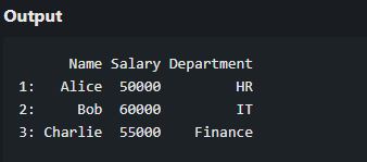 Data Structures in R Programming