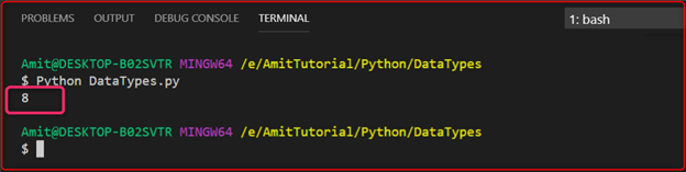 Data Types in Python