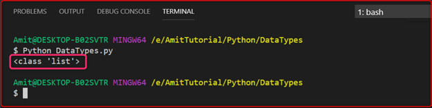 Data Types in Python