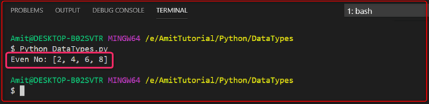 Data Types in Python