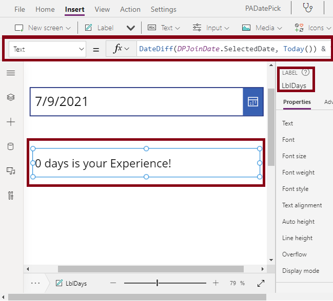 Date Picker Control In Power Apps