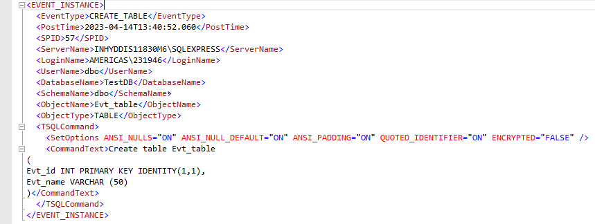 DDL Triggers in SQL Server