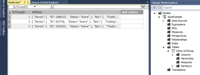 Dealing with JSON - Using Power Query in Azure Analysis Services