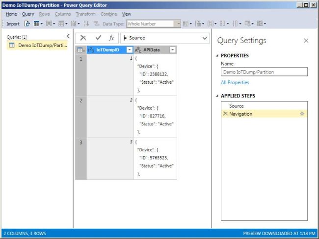Dealing with JSON - Using Power Query in Azure Analysis Services