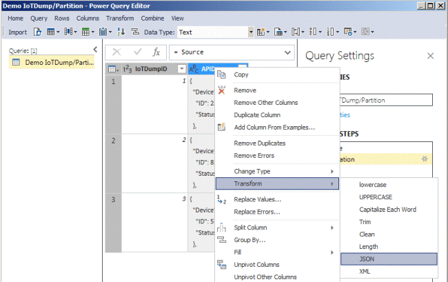 Dealing with JSON - Using Power Query in Azure Analysis Services