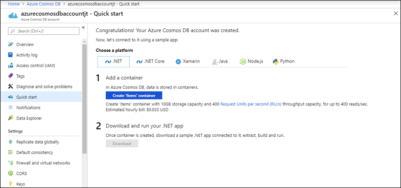 Deep Drive in Azure Cosmos DB