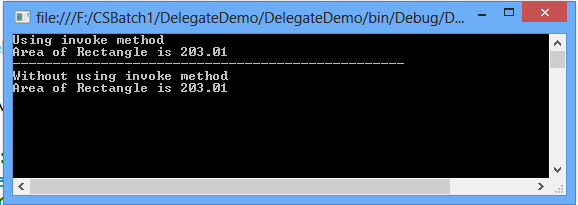 Delegates in C#