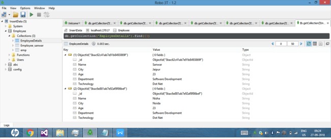 Delete Operation in MonGoDB Using Robo 3T