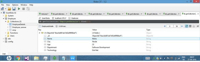 Delete Operation in MonGoDB Using Robo 3T