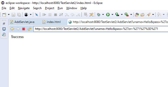 Demo On SQL Injection
