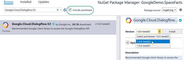 Deploy a Google Action on Azure