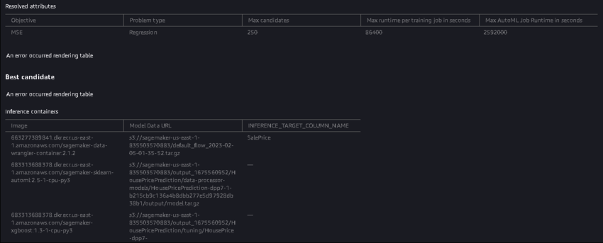 Deploy a Regression model through AWS SageMaker studio using Autopilot