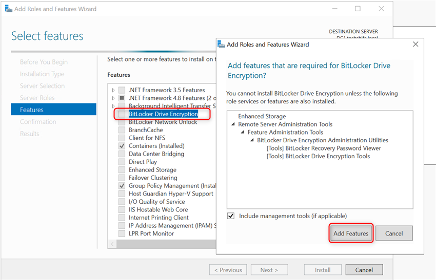 Deploy and Manage BitLocker on Windows Server