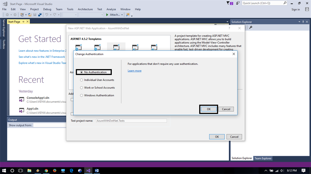 visual studio on mac publish azure