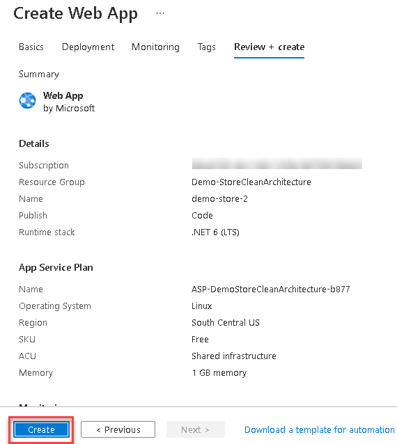 Deploy net api to azure app service through azure devops