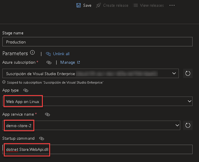 Deploy net api to azure app service through azure devops